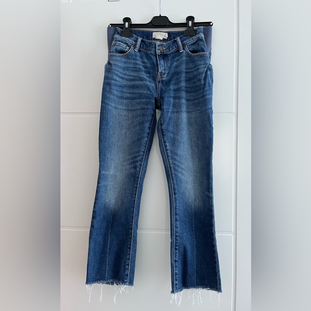 Hatch Blue Ankle Cropped Jeans